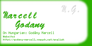 marcell godany business card
